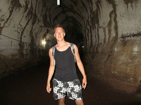 In the lava tunnel