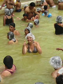 In the hot springs