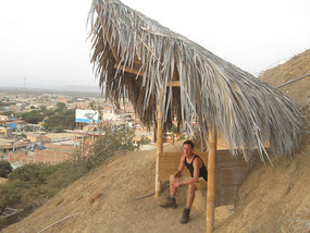 Cliff to the hostel