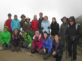 Our group in the mist