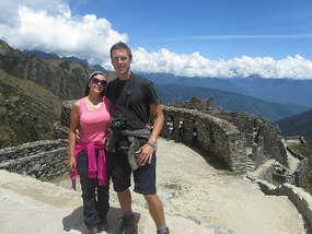 Us at the ruins