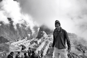 The mist surrounding Machu Picchu