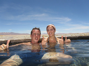 Us in the hot springs