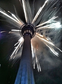 Fireworks at the Sky Tower NYE