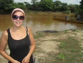 By the croc
