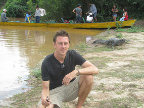 Getting close to the crocodile