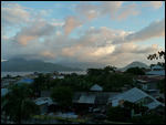 Sunset view from our hotel in Ternate