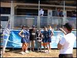 Bill and Jayde with the Big Pond Girls