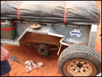 Trailer wheel of camper