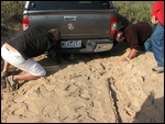 Colin bogged on track