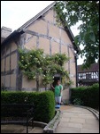Malinda at Shakespeare's birthplace