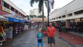 on our 1st walk in SE Asia (Singapore)