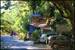 Street view of Luna Llena Hotel in Montezuma