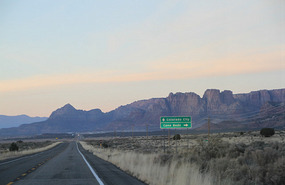 Road from Kanab / Fredonia toward Hurricane, UT