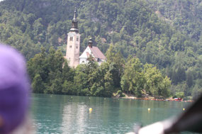 Kayaking on Lake Bled