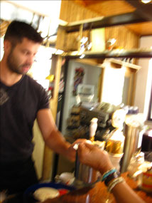 Vasja Makes His Special technigue Coffee for us !