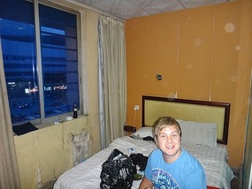 Our horrid hotel room!!