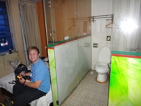 Our horrid hotel room!!