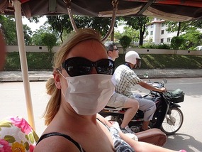 Everyone else has masks of for pollution !!