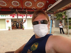 Everyone else has masks of for pollution !!