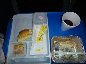 Our in flight meal - i ate it before taking pic