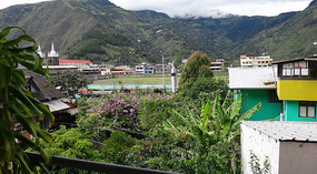View from our room balcony