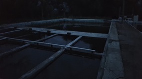 De 'hotsprings'. Sfeervol.