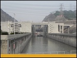 The lowest lock, going upstream