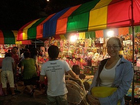 Me and some games outside Food Market