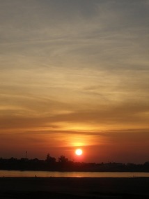 Sunset over Thailand