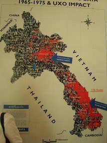 A map of the bombing raids
