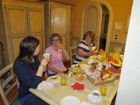 Breakfast celebration at Firenze Suite
