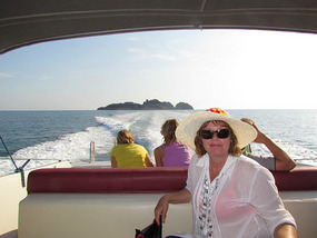 Rena on Frela leaving Li Galli for Positano