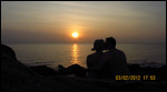Sunset on the rocks
