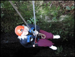 Desending into the cave