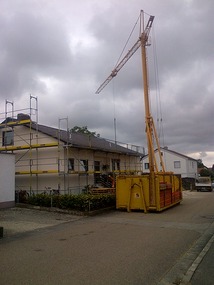 Bauer house under construction