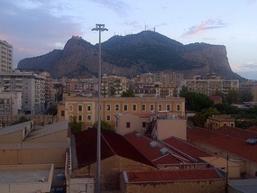 Monte Pelligrino from the harbor in Palermo