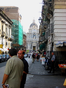 The streets of Catania
