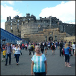 Edinburgh Castle in the background