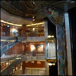 Atrium stairs and ceiling were beautiful