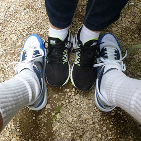 New Nikes for both of us