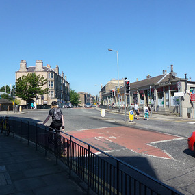 View down the main street of Stockbridge
