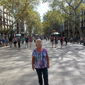 Walking in Barcelona