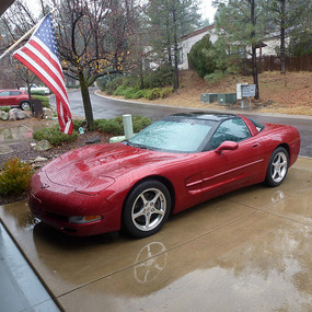 Cory's Corvette, our ride for this road trip