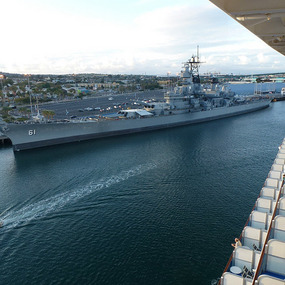 View as we sailed out of San Pedro, California