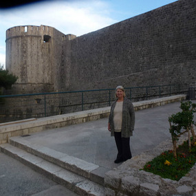 Outside the Buza gate to Dubrovnik