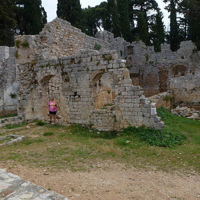 Ruins of the Benedictine Abbey on Lokrum