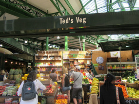 Veg stand in Borough Market