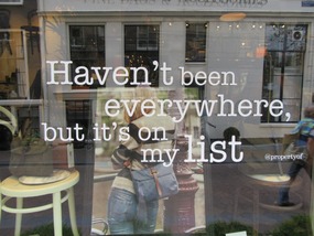 Love this sign in a shop window