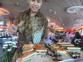 Tea tray--have a sandwich?